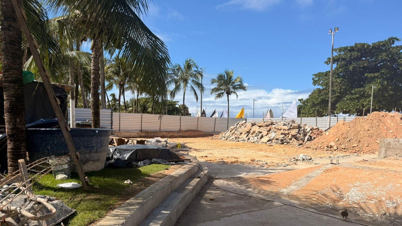 Infraestrutura segue com obras de requalificação no Skatepark da Pajuçara