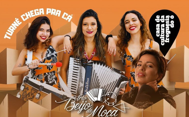 Trio Beijo de Moça apresenta o segundo show da Turnê: “Chega Pra Cá”