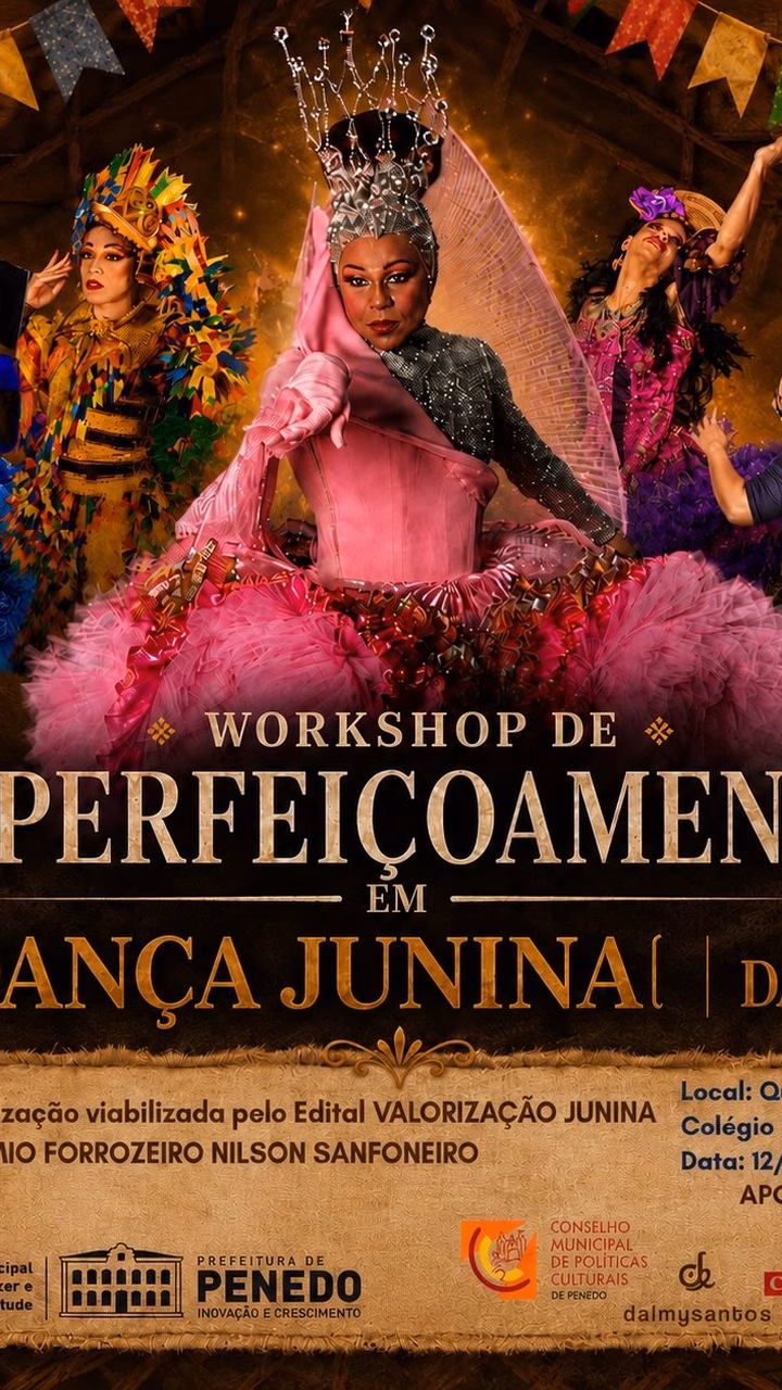 Edital da Prefeitura de Penedo viabiliza workshop gratuito de aperfeiçoamento de dança junina