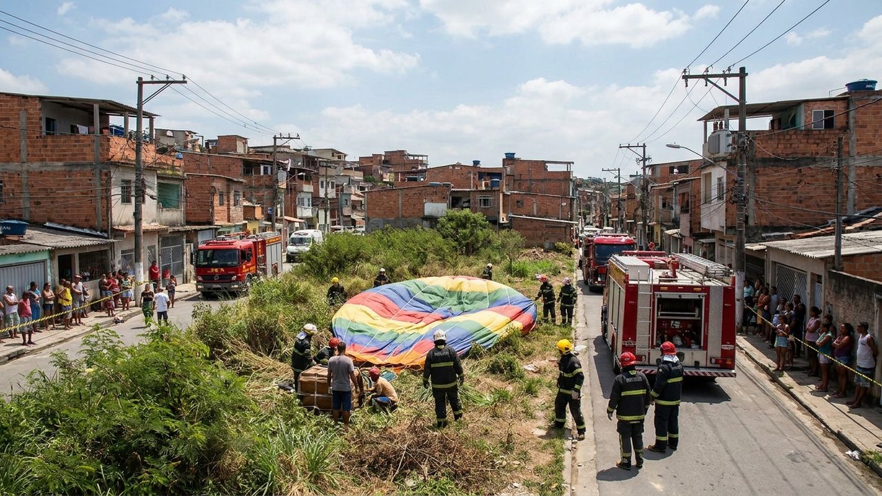 Balão cai no Engenho de Dentro e assusta moradores da Zona Norte