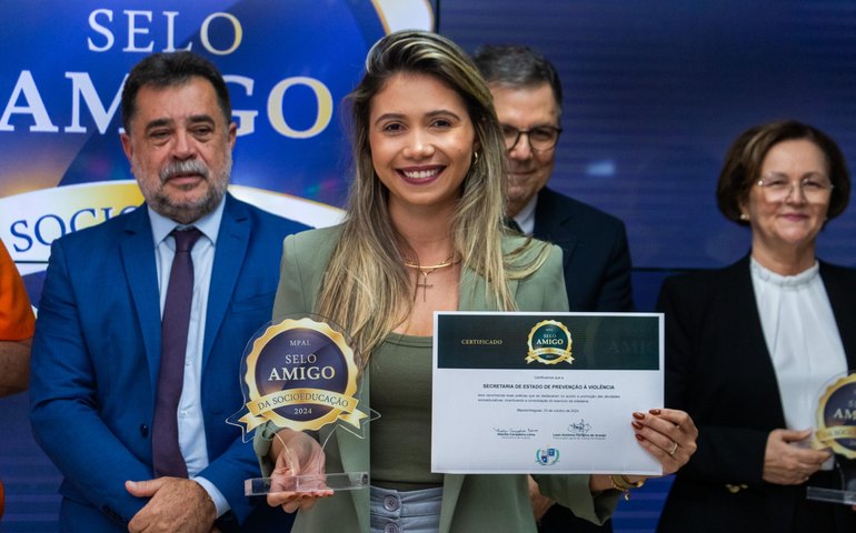 Seprev recebe Selo Amigo da Socioeducação em solenidade do Ministério Público