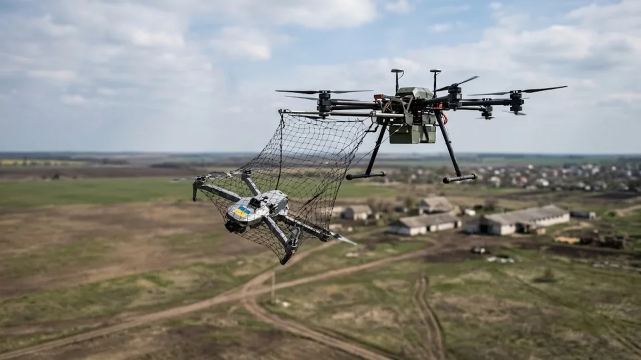 Veja como equipe de drones interceptadores Sokol-I russa ataca drones ucranianos na área de Dobropolie