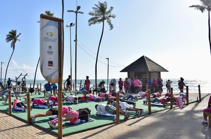 Maceió Rosa: ações movimentam academias na Jatiúca e Feitosa