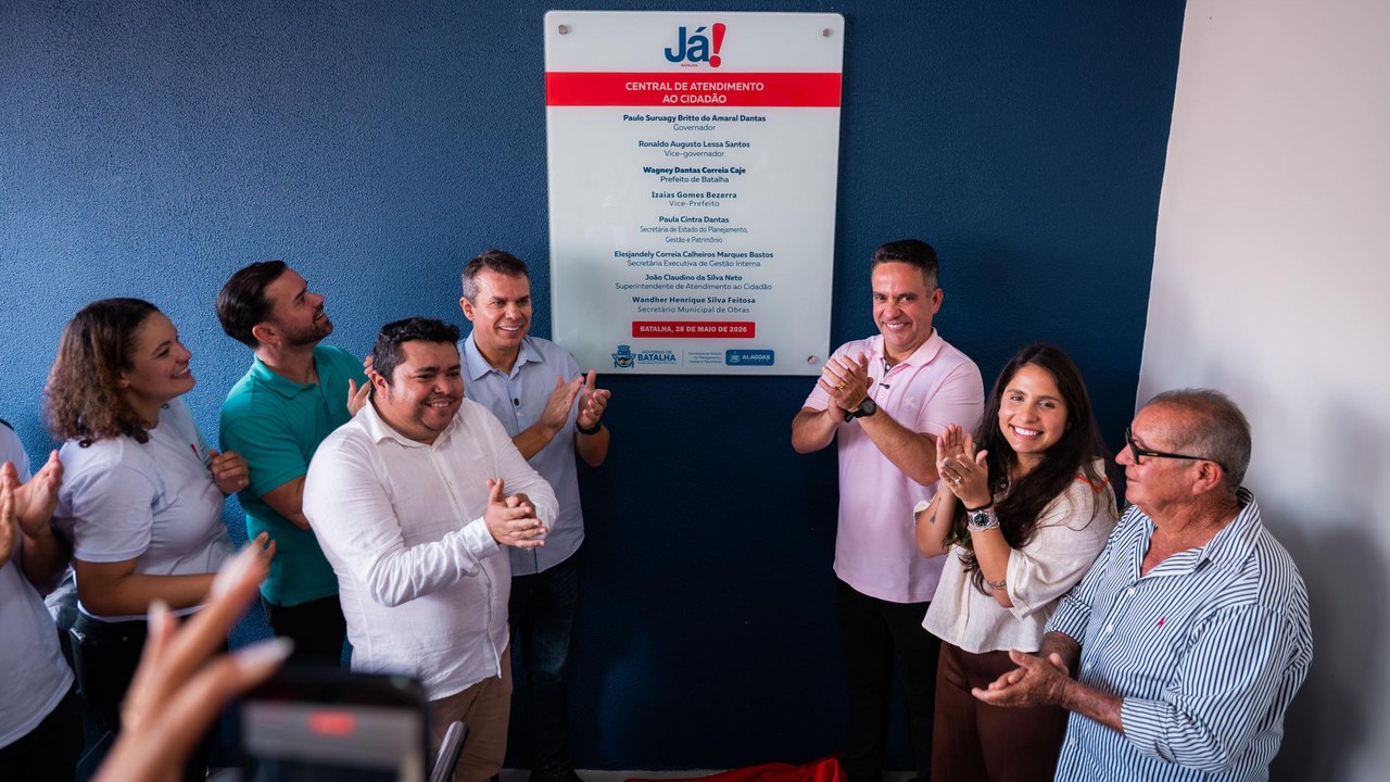 Governo de Alagoas inaugura pavimentação e entrega nova Central Já! em Batalha