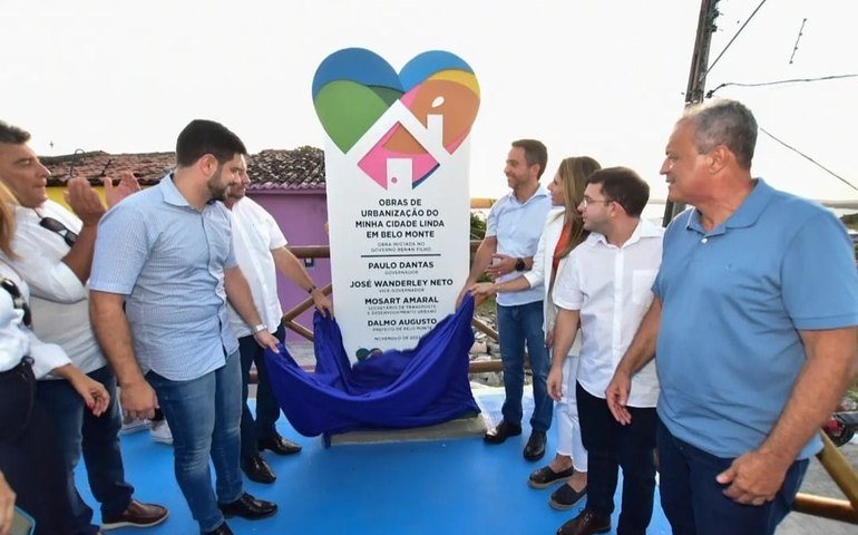 Prefeito Dalminho recebe o governador Paulo Dantas para entrega de obras em Belo Monte