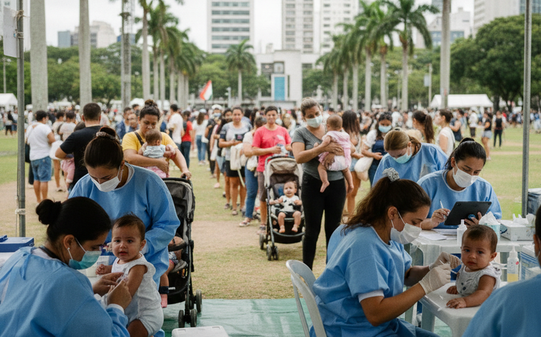 Opas emite novas diretrizes para vacinas contra sarampo visando Copa do Mundo de 2026