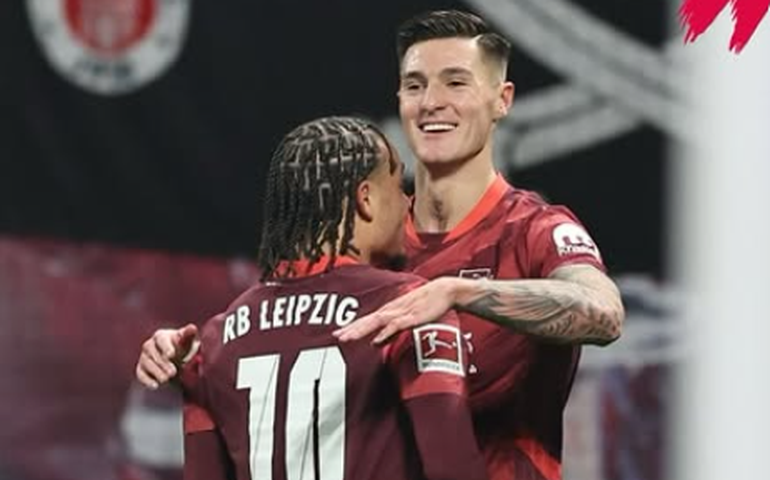 RB Leipzig bate o St. Pauli, interrompe série negativa e volta ao G-4 do Campeonato Alemão