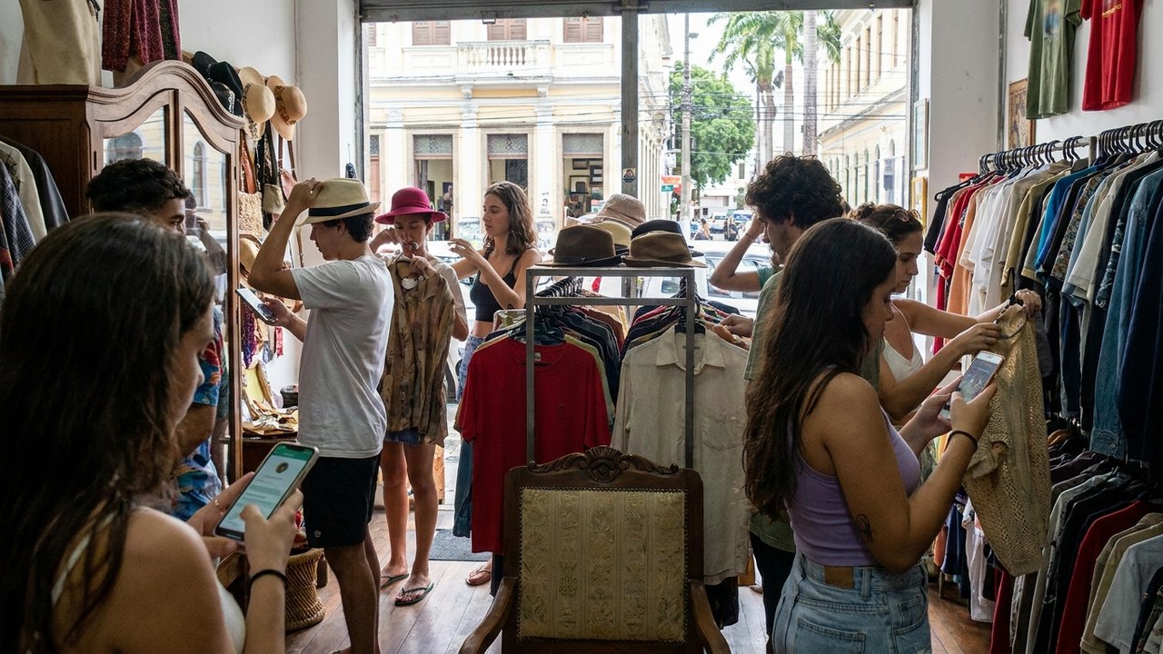 Moda circular: brechós crescem no Rio e caem no gosto da geração Z por influência do TikTok