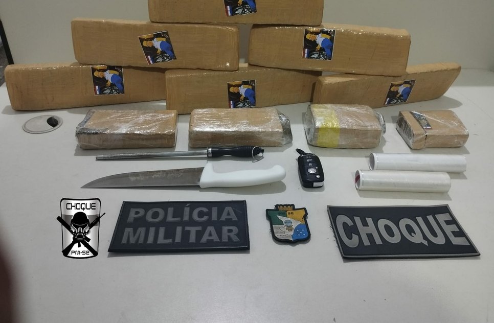 Motorista é preso com mais de sete quilos de maconha em Aracaju