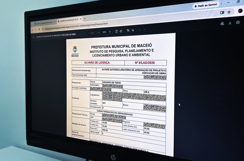 Alvarás de licenciamento autodeclaratório de obras podem ser emitidos em Maceió