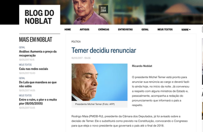 Michel Temer contraria prognósticos da Globo e não renuncia