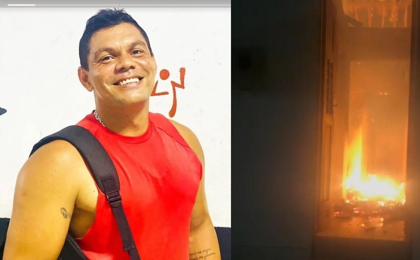 Homem morre após incêndio dentro de casa em Marechal Deodoro; companheira fica ferida