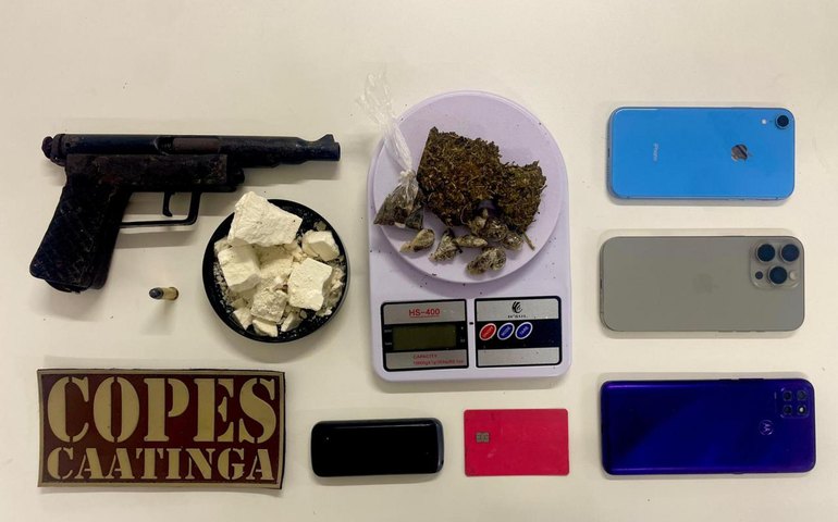 PM apreende ilícitos e prende foragido da Justiça durante ocorrências no interior de Alagoas