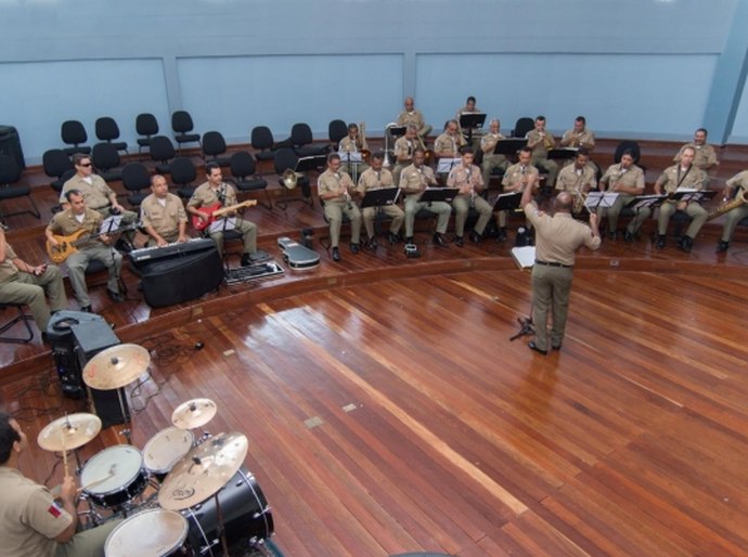 Banda da PM inicia ensaios no Complexo Cultural Teatro Deodoro