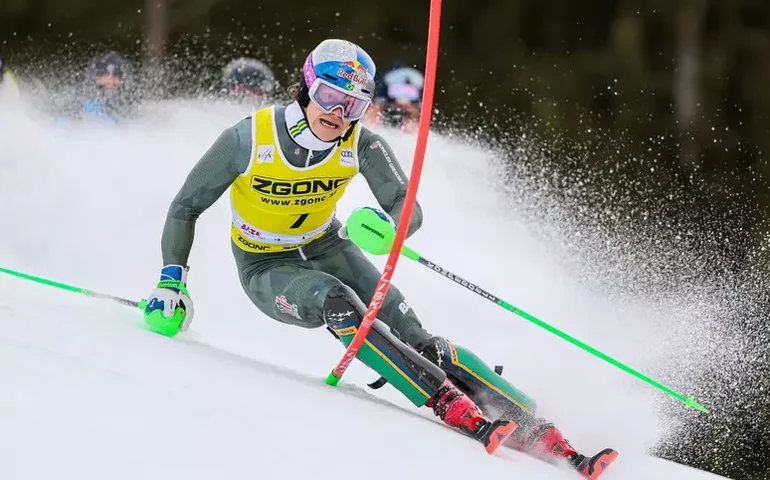 Após medalha, Braathen fica em 5º no slalom da Copa de Esqui na Itália