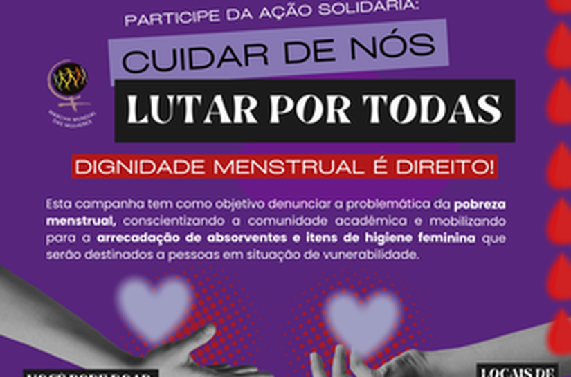 Campanha arrecada itens para promover a dignidade menstrual