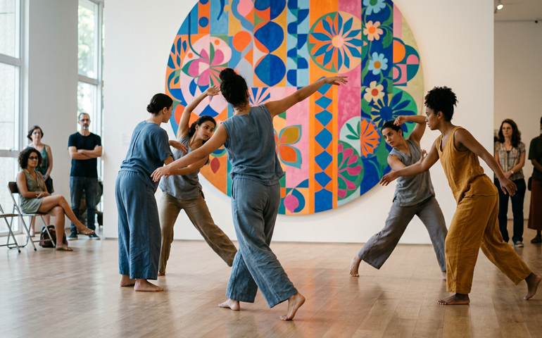 Cia de Marcia Milhazes apresenta coreografia inédita inspirada em exposição da irmã Beatriz Milhazes