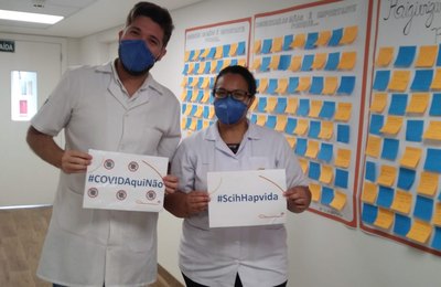 Hospitais do Sistema Hapvida promovem ação sobre higiene das mãos