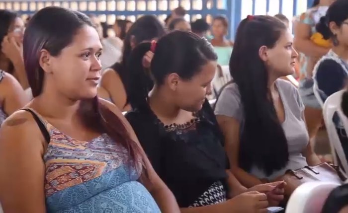 Gestantes recebem alimentação saudável