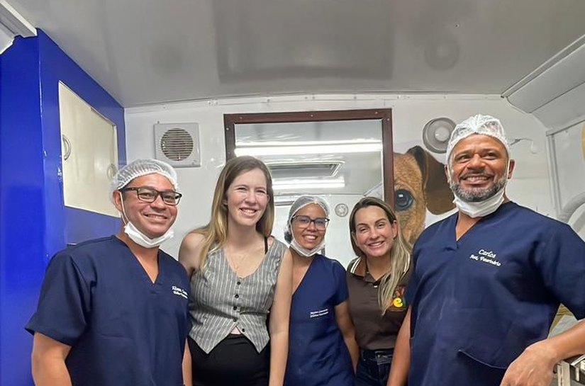 Cibele Moura visita mutirão de castração e obras do União Pet em União dos Palmares