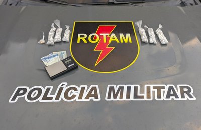 Após abordagem, PM apreende 680 gramas de maconha no Clima Bom