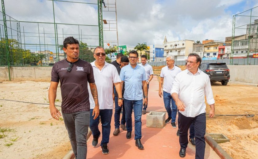 Complexo poliesportivo do Parque Ceci Cunha será inaugurado com Bello Soares e Falcão, os Reis do Futevôlei e Futsal