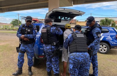 Guarda Municipal de Maceió prende suspeito de cometer dois homicídios