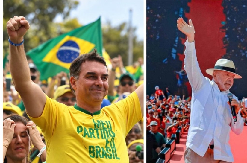 Flávio Bolsonaro e Lula vão disputar o segundo turno para presidente