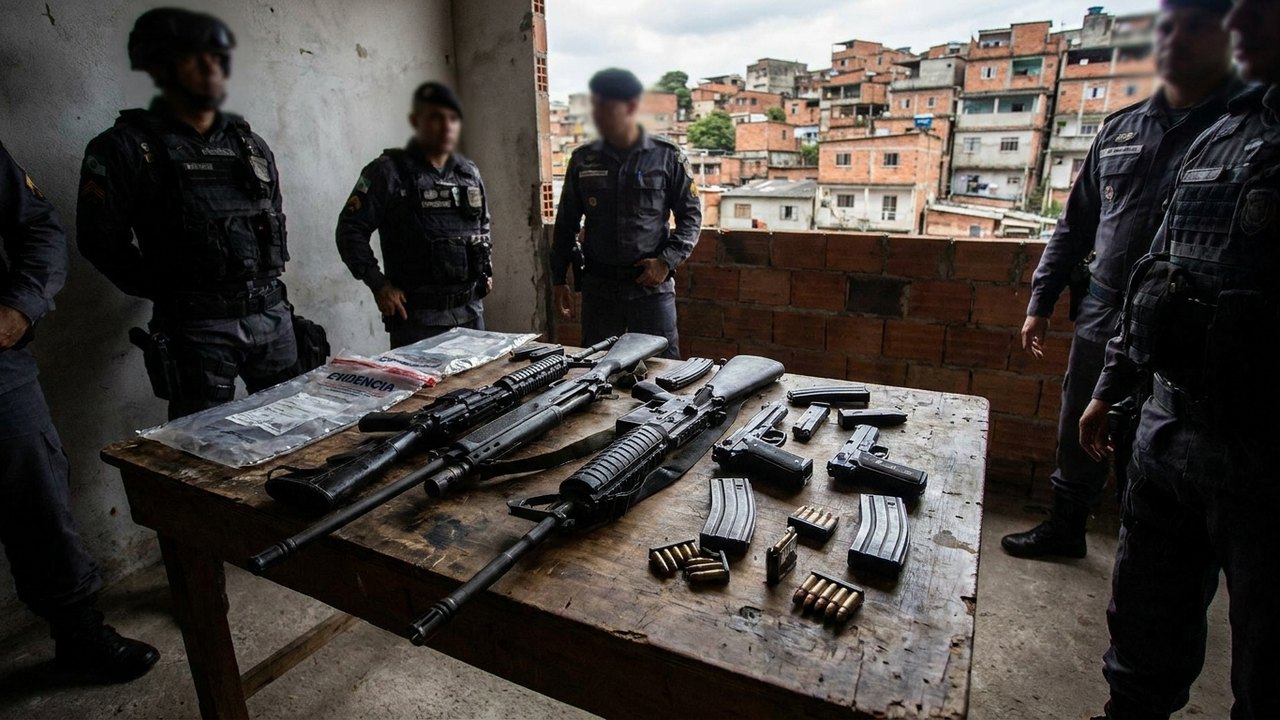 Polícia apreende fuzis e pistolas em comunidade da Zona Norte do Rio
