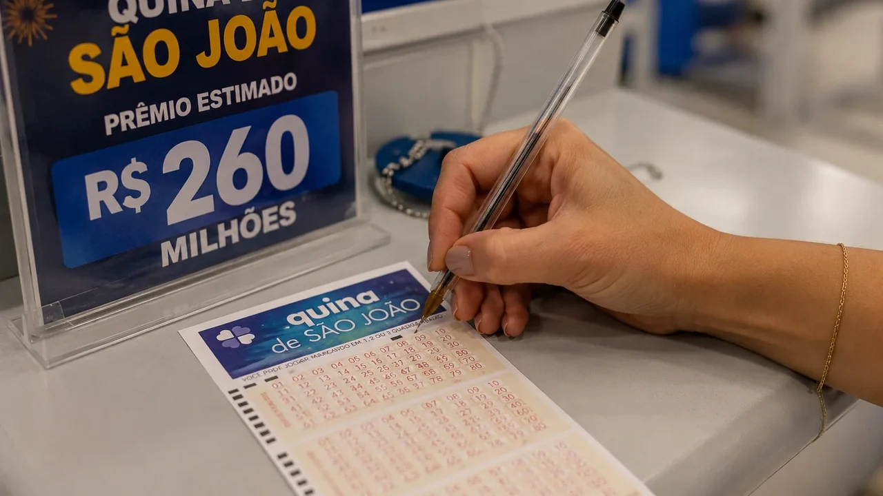 Quando será o sorteio da Quina de São João 2026? Veja até que horas pode apostar