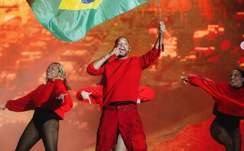 Will Smith até se divertiu, mas show de 18 minutos no Rock in Rio não empolga o público