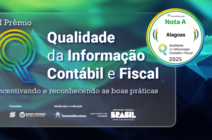Alagoas conquista nota A no ranking da qualidade da informação contábil e fiscal