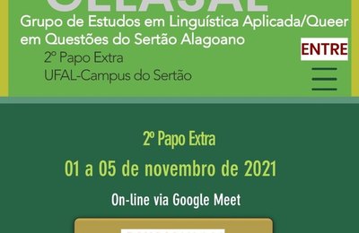  Grupo de pesquisa do Campus Sertão da Ufal realiza Papo Extra Linguagem e Território