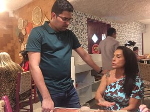 Felipe Pereira e Magda Ferolla