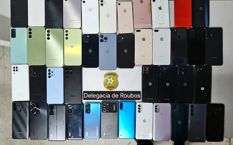Polícia Civil vai devolver aos proprietários 43 celulares recuperados em Maceió