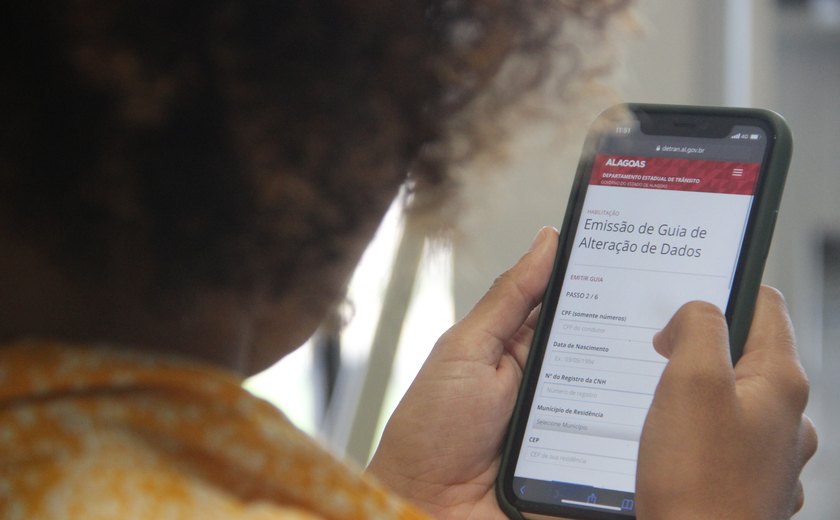Serviço de alteração de dados da CNH passa a ser on-line em Alagoas