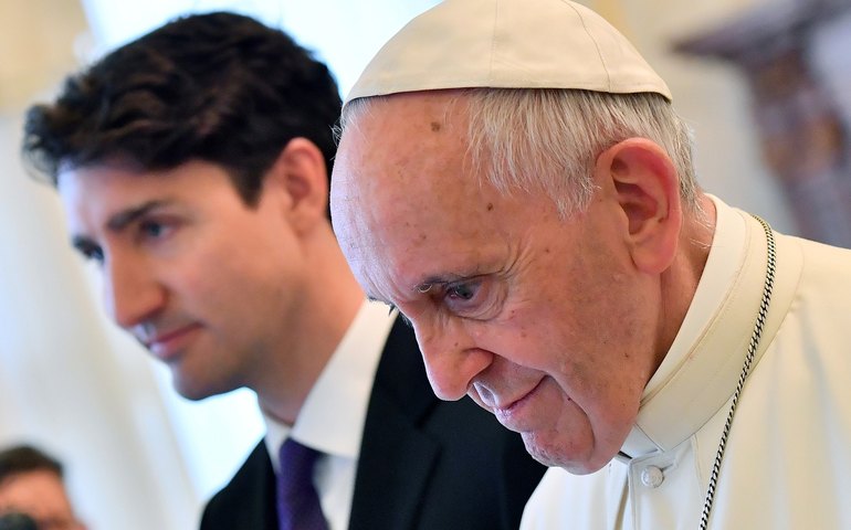 Premiê canadense, Justin Trudeau, se encontra com Papa Francisco no Vaticano