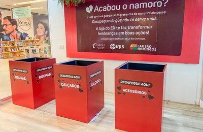 “Loja do Ex” volta ao Parque Shopping para arrecadar doações de presentes descartados