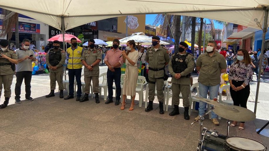 Ronda no Bairro participa de lançamento da Operação Centro Seguro na manhã desta segunda-feira (11)