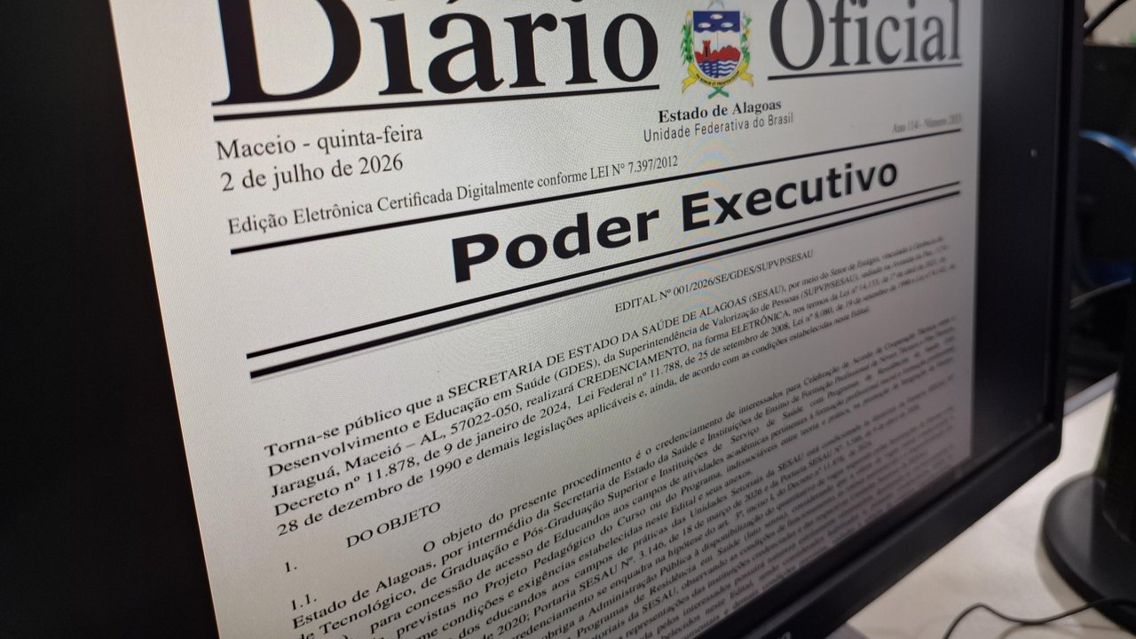 Sesau abre credenciamento para estágio obrigatório na rede pública de saúde de Alagoas