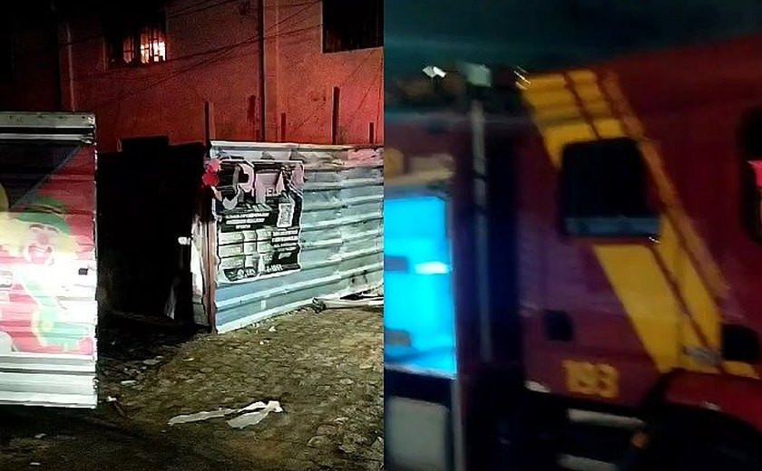 Incêndio em casa desocupada no bairro Pinheiro mobiliza bombeiros em Maceió