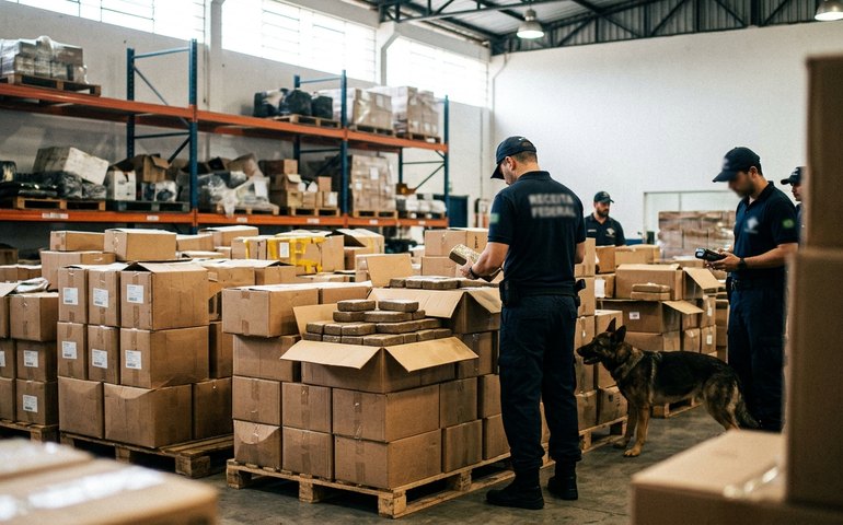 Receita Federal faz apreensão recorde de haxixe vindo dos EUA após acordo