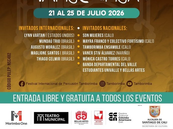 Professor da Ufal e Mundaú Trio participam do Festival Tamborimba na Colômbia