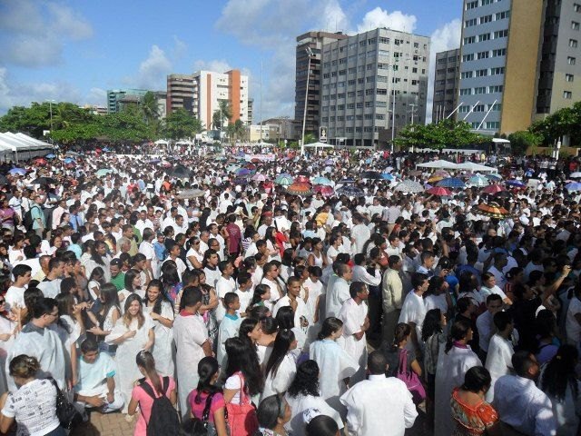 Praça de Multieventos: lotada de assembleianos