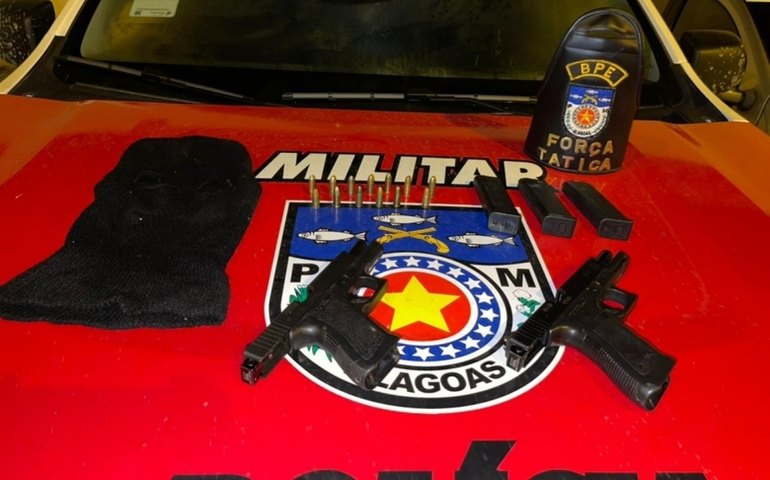 Guarnições da PM apreendem armas e drogas em Maceió e Arapiraca