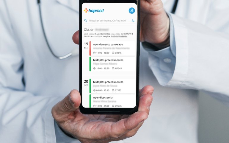 Novo aplicativo do Hapvida permite que médicos acessem exames e laudos pelo celular