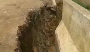 Fortes chuvas provocam cratera em ponte na Zona Rural de Nossa Senhora Aparecida