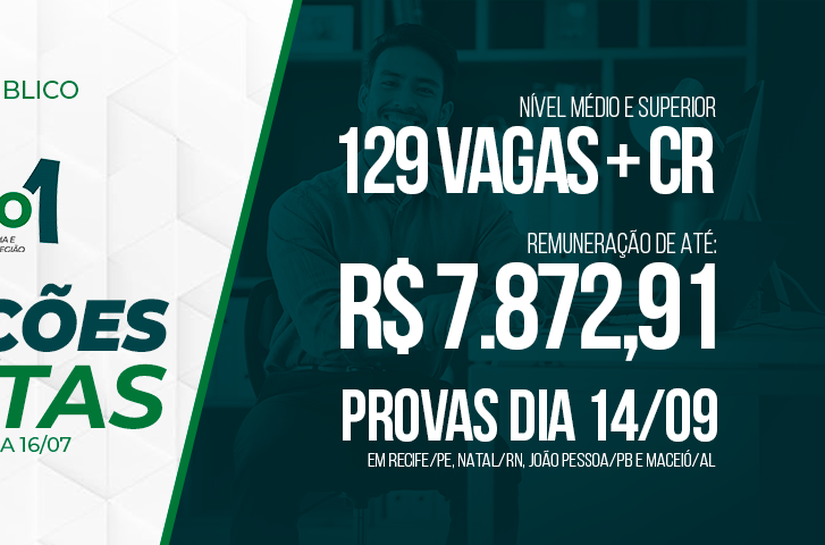 Concurso público do CREFITO-1 inscrições abertas até 16 de julho