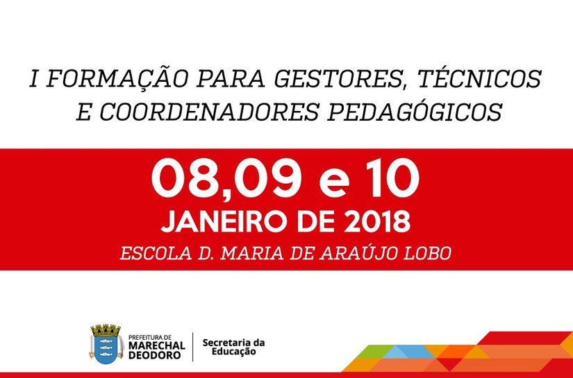 Marechal: Semed realiza formação para diretores, coordenadores e técnicos