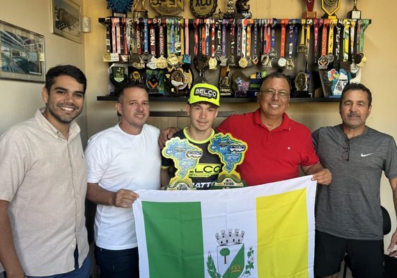 Prefeitura de Arapiraca apoiará piloto de motocross Gabriel Magalhães nos circuitos brasileiros